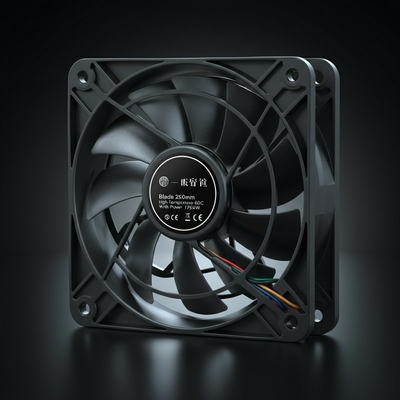 شفرة 250mm مقاومة درجة حرارة عالية من 60 °C مع الطاقة 175W المروحة المحورية